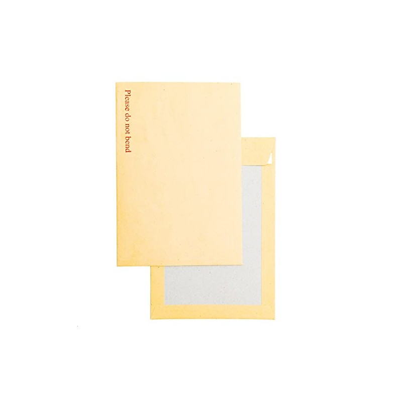 Card Backed Envelopes, Rigid Card Backing, Please Do Not Bend,