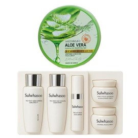 Sulwhasoo Soothing Gel + Sulwhasoo Timetreasure 5-piece Travel Kit / 설화수수딩젤+ 설화수 진설5종 여행용 키트