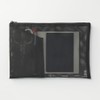 MUJI NDD45A9A Nylon Mesh Case with Pockets Black for A5