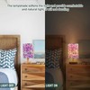 YETTASBIN Leopard Bedside Table Lamp, Small LED Desk Light USB