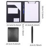 A4 Clipboard Folder, PU Document Pocket, Clipboard Writing Case with