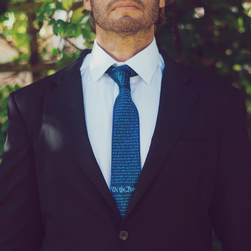 Corbata con diseño patriótico divertido del 4 de julio de