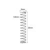 10 Pcs Stainless Steel Compression Springs, Wire Diameter 0.8mm, 6mm