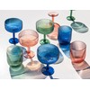 Abode Homewares Mesa Premium Acrylic Drinkware Indoor/Outdoor, Coupe, Blue, 14oz,