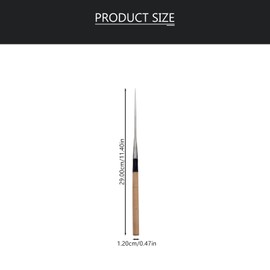 Hemoton 2pcs Stainless Steel Sushi Chopstick Sashimi Chopsticks Japanese Style Chopsticks with Wooden Handle for Home Restaurant