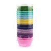 Xlloest Mini Cupcake Liners Muffin Wrappers Rainbow Bright Baking Cups