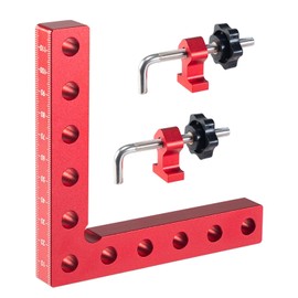 90 Degree Positioning Angle, 1 PCS Right Angle Aluminium Alloy Clamps (12 cm/4.72 Inches), Measuring Angle Right Angle Clamp for Carpenter's Tool, L-Type Corner Clamp for Boxing, DIY, Handw