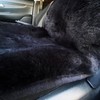 oyiiwen Natural Genuine Sheepskin Dark Black Merino Wool Seat Covers