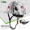 GREEN DEVIL Full Brim Hard Hat Vented Construction Safety Helmet