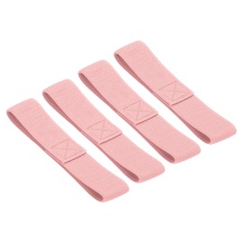 QUARKZMAN Pack of 4 Bento Box Strap Lunch Boxes Strap Elastic Fastening Strap for Home, Office, Camping, Picnic (Pink)