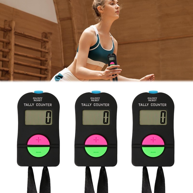 GCNWW 3 Pcs Digital Handheld Clicker Counter, Practical Electronic Clicker