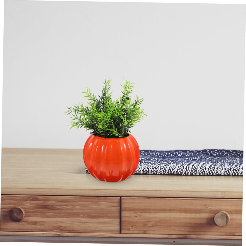 Outanaya Arrangement Vase Ceramic Pumpkin Shape Home Decor Stylish Modern