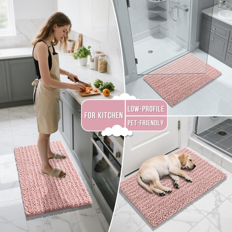 Yimobra Bathroom Rugs Sets 2 Piece - Quick Dry Extra