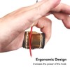 DONGKER Archery Thumb Ring, Archery Finger Tabs PU Leather Thumb