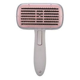 Cat Shedding Brush Grooming Brush Massage Removes Loose Hairs Self Cleaning Slicker Brush Cat Comb for Dogs Cats Kitten Pink