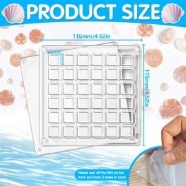 Acrylic Magnetic Seashell Display Box Seashell Storage Box 36 Grids Transparent Acrylic Seashell Storage Box Seashell Diamond Gemstone Beads Storage Display Organiser Box (36 Grids)