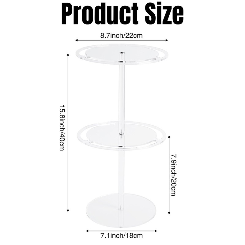 GoaePode 2-Tier Acrylic Sunglasses Holder - Transparent Glasses Organiser with