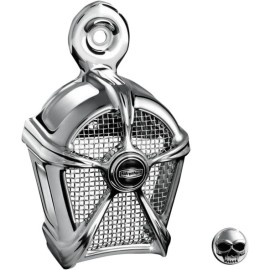 Kuryakyn Mach 2 Horn Cover - Chrome with Chrome Mesh Motorcycle Street Bike 7295