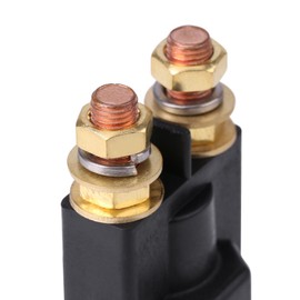 AUNMAS 500A DC 12V High Current, Solenoid Auto Car Starter Relay 4 Pin SPST Start Contactor Double Batteries Isolator Control On/Off Switch