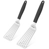 POTWIY Stainless Steel Spatula Set, 13.3" Large & 11.3" Small