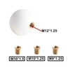 DEWHEL White/Black Fing Fast Shift Knob for 6 Speed Short