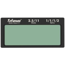 Auto Darkening Welding Lens, True Color Blue Technology, T11, 2x4.25 with 2pcs Replacement Outside Cover Lens for Pipeliner Welding Hood