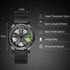 rorios Men's Watches Car Wheel Rim Hub Watch Analogue Quartz