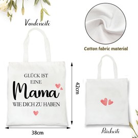 BOYATONG Mother's Day Gifts for Mum, Mother's Day Gift Cotton Bag, Mum Gift, A Fabric Bag for Mum to Show Mum Love, a