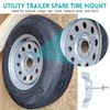 Wall Mount Spare Tire Carrier for Trailer, Spare Tire Wall