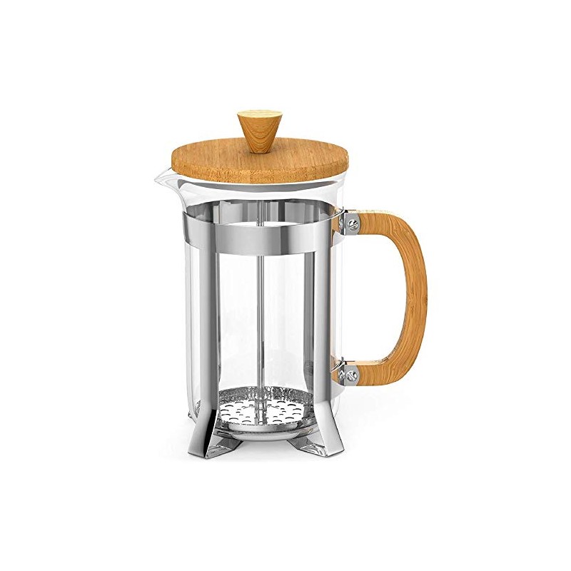 Coffee Culture Bamboo Size: 350Ml French Press/Plunger, Brown, PLNG350-BM