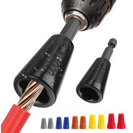 2 Pcs Upgraded Wire Twister Tool for Drill, Compact Wire Nut Twister for DIY Home Electrical Repair, Lightweight Wire Nut Twister for Drill Compatible with 9-22 AWG Wire