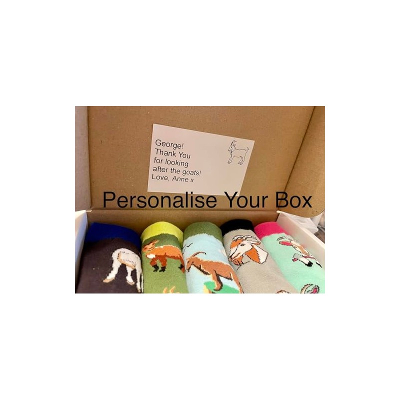 Generic Goat Socks Gift Box 5 Pairs of Goat Socks