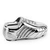 Silver Plated Football Money Box - New Baby, Christening Boys Present