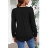 Ladlop Womens Long Sleeve Tshirts Shirts Pleated Crew Neck Casual