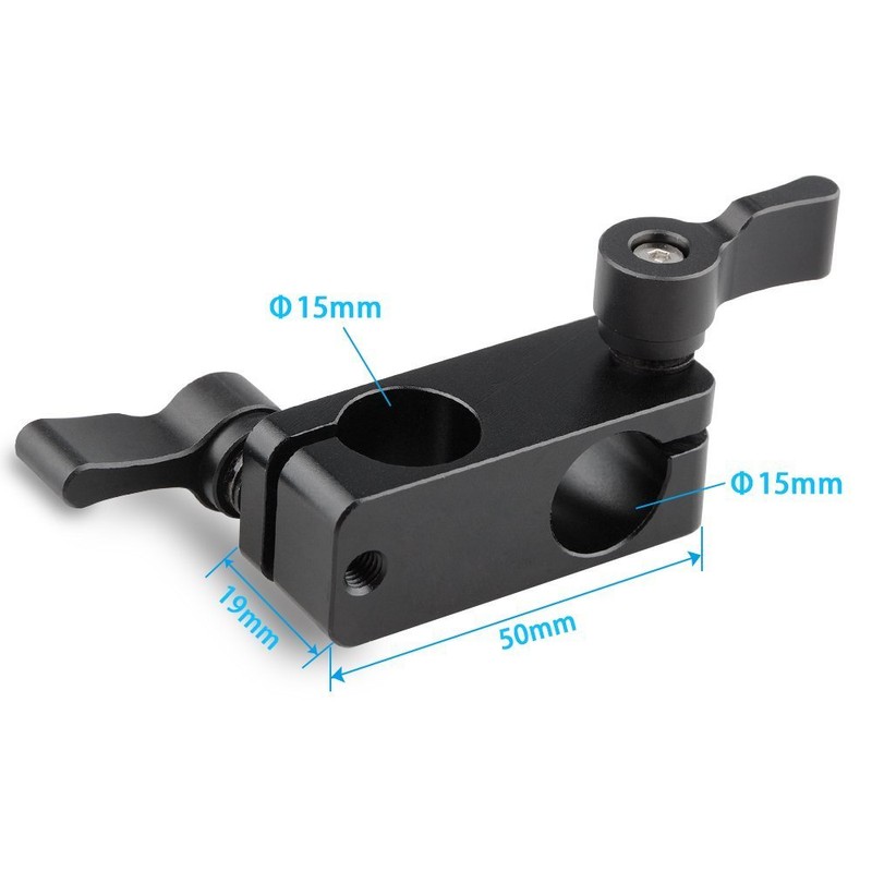 CAMVATE Right Angle 15mm Rod Clamp 90 Degree Rotation for