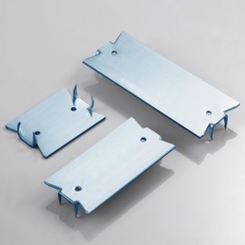 Wensilon(30 pcs) Zinc 1.5X6 Inch 16-Gauge Anti-Nail Protection Plate Shield, Nail Plate for Wood Studs, Steel Cable Wire Protector Plate with Sharp Pointed Prongs for Protection Plumbing and Wiring