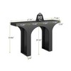 LITTLE TREE 47 Inches Console Table, Black Sofa Table Behind