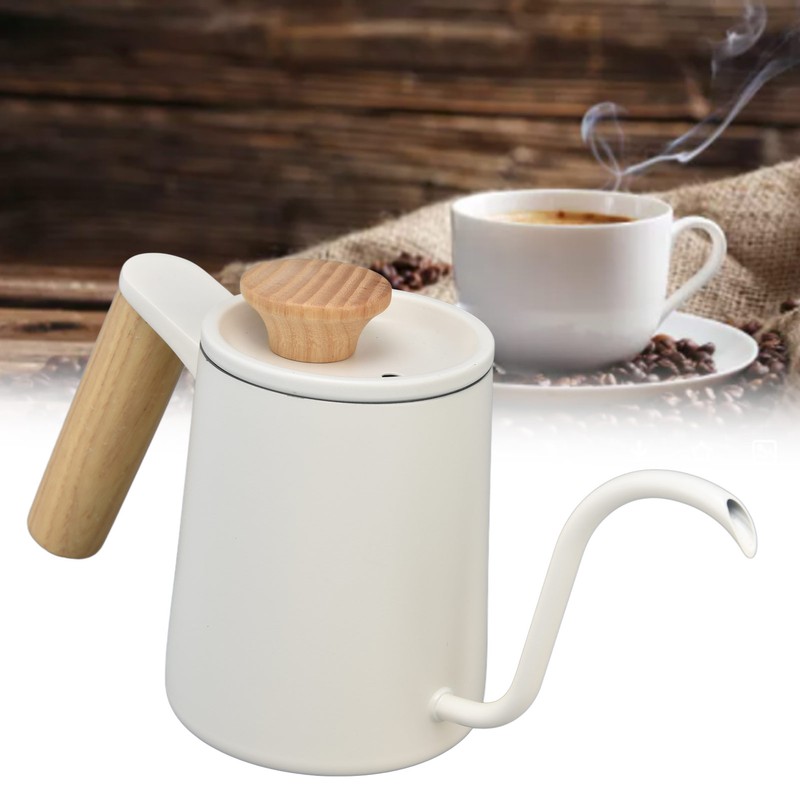 Stainless Steel Handle Drip Coffee Pot Long Gooseneck Spout Drip