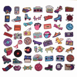 100 Pack 90s 80s Stickers, 1990's 1980's Hip Hop Party Favors, Birthday Decorations