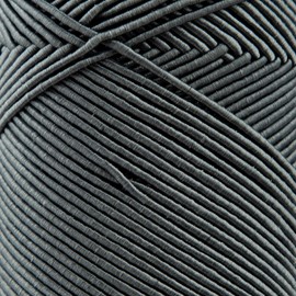 2 madejas de Sensy Premium Chic & Easy de 1.5 mm, 218 yardas, 50% algodón, 50% poliéster, cuerda de ganchillo, hilo de ganchillo (gris oscuro)