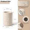 WORHE Natural Marble Pen Holder for Desk, Handcrafted Sturdy Desk