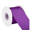 3" Inch Double Faced Satin Ribbon Purple Solid Polyester Craft
