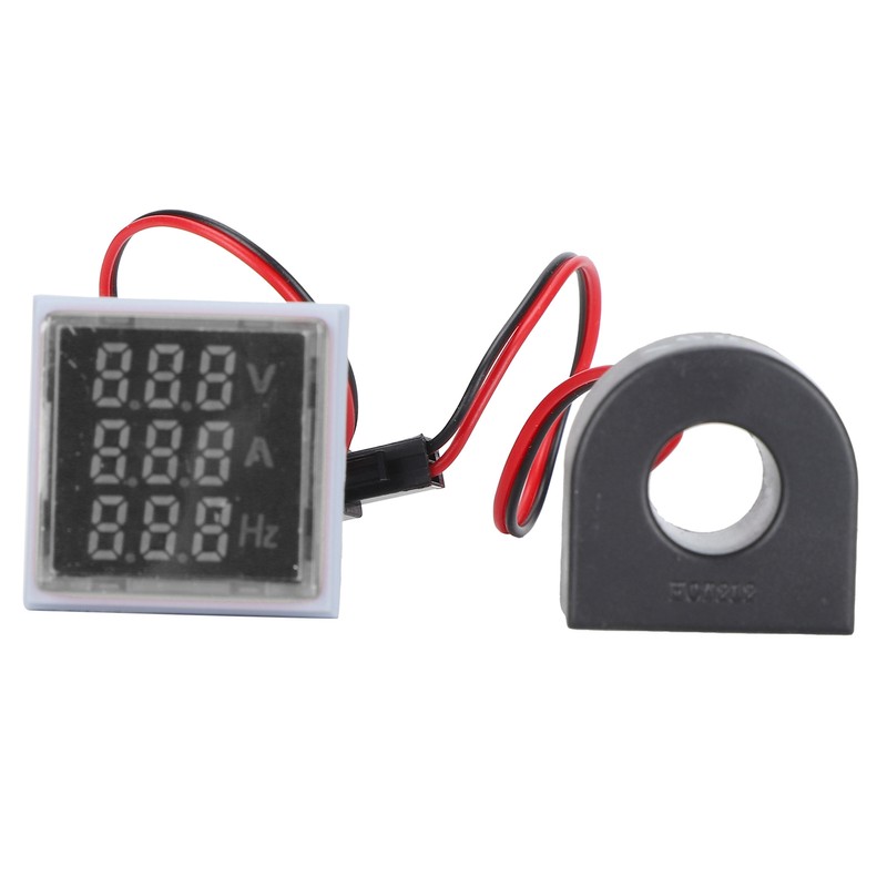 Current Signal Indicator Universal 3‑Display Square Lamp Light 60~500V AC