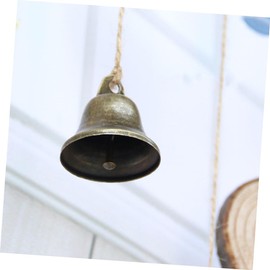 Hohopeti 38mm Polished Brass Bells Decorative Hand Call Bells for Christmas Decor Party Hotel School