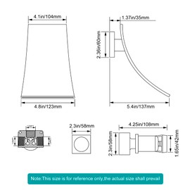 SKOWLL Single Handle Wall Mount Bathroom Sink Faucet, Brushed Gold Waterfall Modern Tub Faucet Set, Waterfall Spout