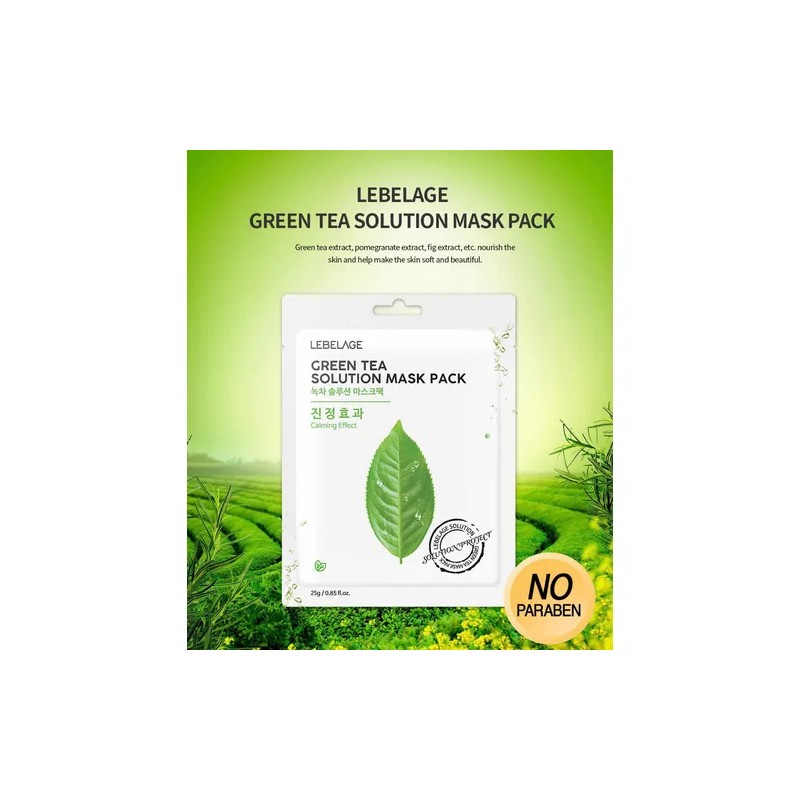 Mascarillas Coreana Anti-edad_ Carbn Activo T Verde_40pz Mixta