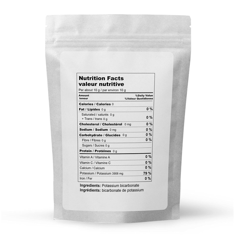 Potassium Bicarbonate (100g) | Packed in Canada| Leavening Agent; Acid