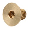 50Pcs Flat Hex Socket Screw M3 Pure Copper Countersunk Head