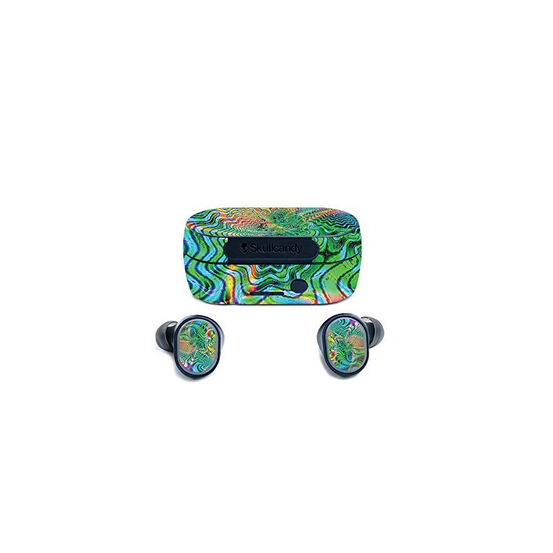 MightySkins Skin for Skullcandy Sesh True Wireless Earbuds - Psychedelic