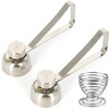 Mayata 2PCS Metal Stainless Steel Egg Scissors Egg Topper Cutter